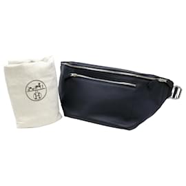 Hermès-Hermes City Slide Cross GM Sling Bag-Navy blue