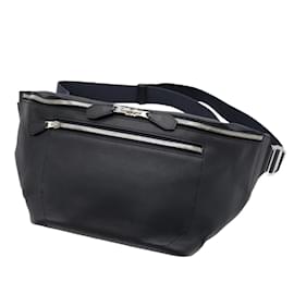 Hermès-Hermes City Slide Cross GM Sling Bag-Navy blue