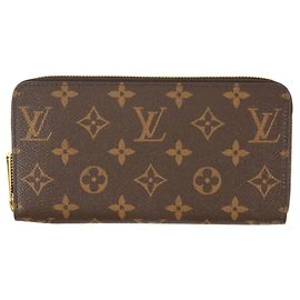 Cartera Zippy Monogram Louis Vuitton Castaño