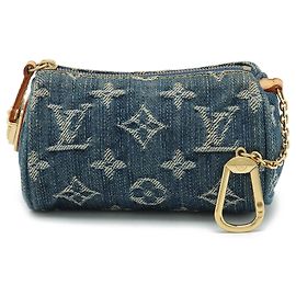 Monogram Denim Tasche von Louis Vuitton Blau