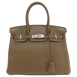 Hermès-Hermes Birkin 30 Taupe Handbag-Taupe