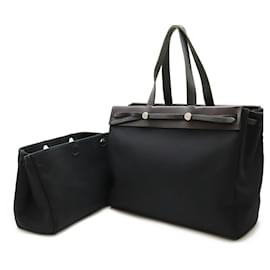 Hermès-Hermes Airbag Cabas GM Tote Bag-Black
