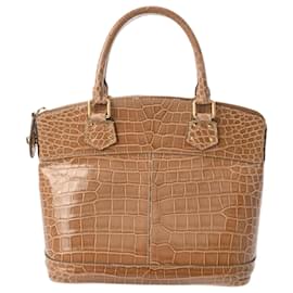 Louis Vuitton-Louis Vuitton Lockit PM Handbag-Beige,Khaki