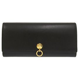 Fendi By The Way Continental Leather Long Wallet Black