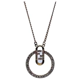 Fendi-Fendi Women's Orlock Gold Pendant Necklace-Golden