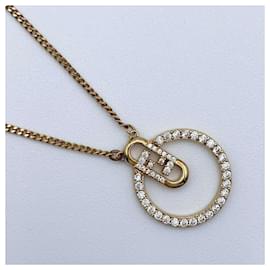 Fendi-Fendi Women's Orlock Gold Pendant Necklace-Golden