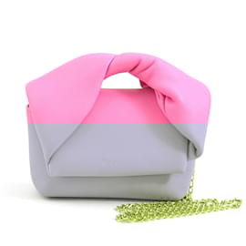 JW Anderson-JW Anderson Pink Leather Shoulder Bag Pochette-Pink