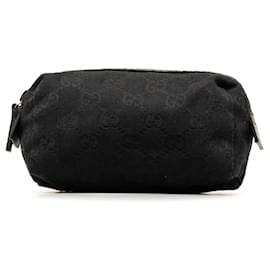 Gucci-Pochette en toile GG Gucci 245947-Noir