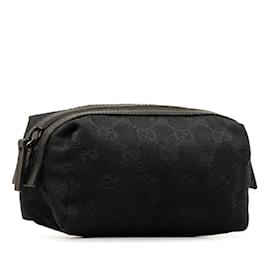 Gucci-Pochette en toile GG Gucci 245947-Noir