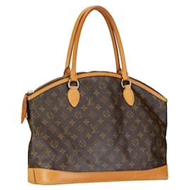 Louis Vuitton-Louis Vuitton Monogram Lockit Horizontal Handbag-Brown