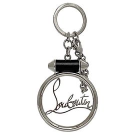 Porte-clés Christian Louboutin noir et argent Noir Argenté