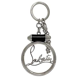 Christian Louboutin-Christian Louboutin Black and Silver Keyring-Black,Silvery