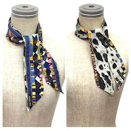 Hermès-Hermes Twilly Precieux Wild and Camouflage Silk Scarf-Other