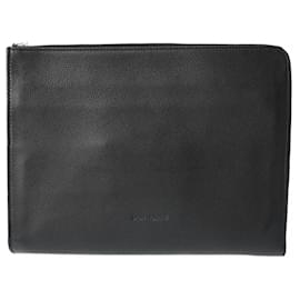 Christian Dior-Dior Homme Black Men's Leather Clutch Bag-Black