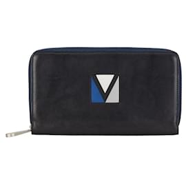 Louis Vuitton-Louis Vuitton LV Cup Zippy Organizer Long Wallet-Black,Navy blue