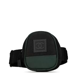 Chanel-Pochette Arm Coco Mark de la ligne Sport de Chanel-Noir,Vert