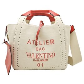 Valentino Garavani Atelier Bag 01 Tote Red Cream