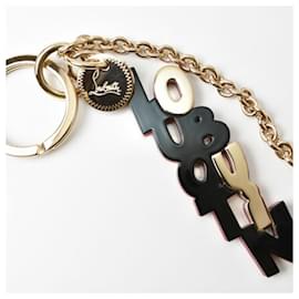 Christian Louboutin-Christian Louboutin Keyring Holder Charm-Black,Red