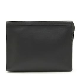 Louis Vuitton-Louis Vuitton Taiga Pochette Voyage MM Clutch-Black