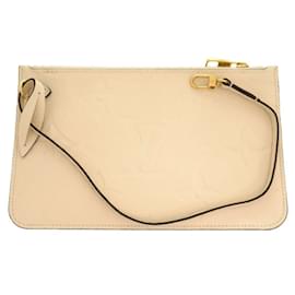 Louis Vuitton-Pochete Neverfull Louis Vuitton em creme-Cru
