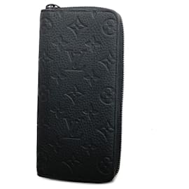 Louis Vuitton-Louis Vuitton Long Wallet Monogram Shadow Zippy Vertical M62902 Noir-Black