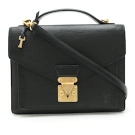 Louis Vuitton-Louis Vuitton Epi Monceau Second Bag-Black,Other