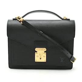 Louis Vuitton-Louis Vuitton Epi Monceau Second Bag-Black