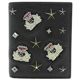 Christian Louboutin-Christian Louboutin Stud Motif Bi-fold Wallet-Black