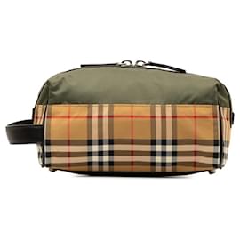 Burberry-Pochette Second Bag Nova Check de Burberry-Marron,Vert