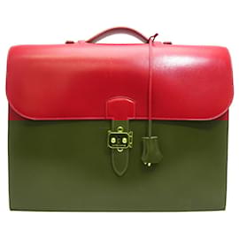 Hermès-Hermes Sac a Depeche Men's Handbag-Red