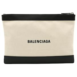 Balenciaga-Pochette Balenciaga Navy Clip M-Noir