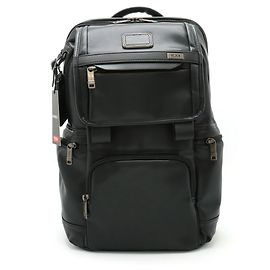 TUMI ALPHA 3 Leather Backpack Black