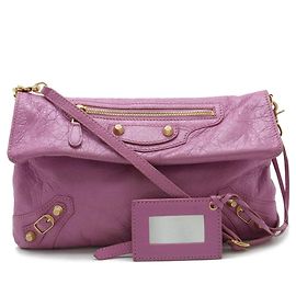 Sac à main enveloppe géant Balenciaga Rose