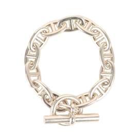 Hermès-Hermes Chaine d'Ancre Charm Bracelet-Silvery