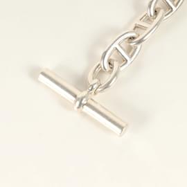 Hermès-Hermes Chaine d'Ancre Charm Bracelet-Silvery