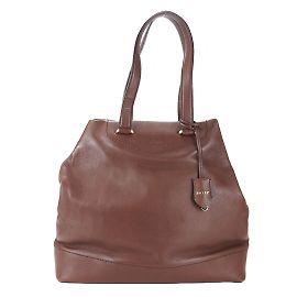 Bolsa tote de couro marrom Bally Marrom