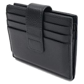 Prada-Prada Black Leather Card Case-Black