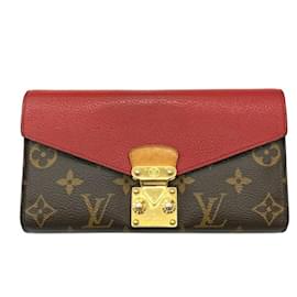Louis Vuitton-Louis Vuitton Portefeuille Pallas Monogram M58414-Brown,Fuschia,Monogram