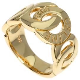 Céline-Celine 18K Yellow Gold Band Ring-Golden