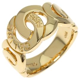Céline-Celine 18K Yellow Gold Band Ring-Golden