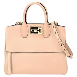 Salvatore Ferragamo-Sac Studio Small Salvatore Ferragamo-Beige