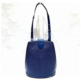 Louis Vuitton-Louis Vuitton Epi Cluny Shoulder Bag-Blue