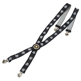 Versace Medusa Motif Suspenders Black