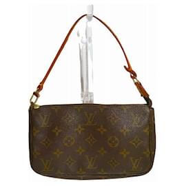 Louis Vuitton-Pochette Accessoires Monogram Louis Vuitton-Marron,Monogramme