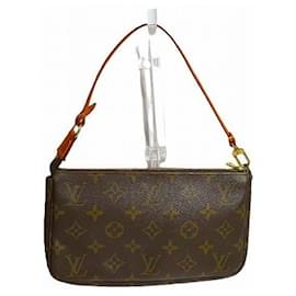 Louis Vuitton-Pochette Accessoires Monogram Louis Vuitton-Marron,Monogramme