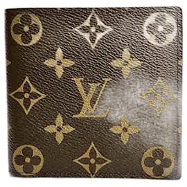 Louis Vuitton-Louis Vuitton Monogram Portefeuille Marco M61675 Bi-fold Wallet-Brown