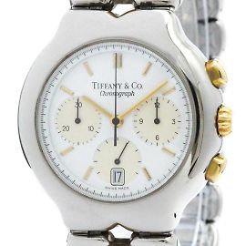 Tiffany & Co Relógio cronógrafo Tiffany Tesoro em aço dourado 18K com quartzo Outro