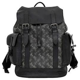 Coach-Coach Black and Gray Backpack-Brown,Black