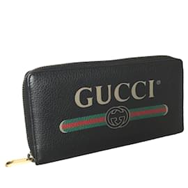 Gucci-Gucci Sherry Line Long Wallet-Black