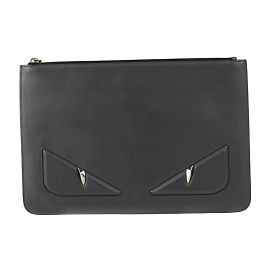 Fendi Pouch Tasche Bugs Augenmonster Braun